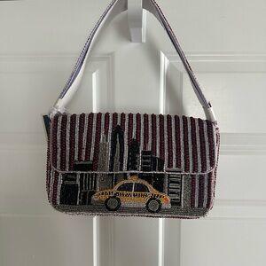 Viral NYC Taxi Beaded Bag